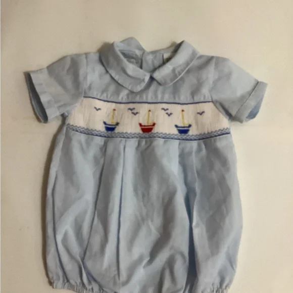 Carriage Boutique Light Blue Baby Outfit - Picture 4 of 10